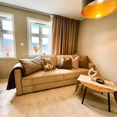 公寓 I Bergens Vakreste Gate - Nydelig Utsikt Over Innseilingen Til Bergen!